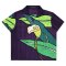 เสื้อผู้หญิงคอปก - สีม่วง : ลายดอกคาล่าลิลลี่สีขาวบนพื้นหลังสีม่วง