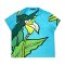 Woman Blouse - Blue : Calla Lily on Sky Blue