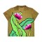 เสื้อผู้หญิงคอปก - สีเขียว : ลายดอกทิวลิปในสวนเขียวทอง
