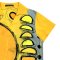 Woman Blouse - Yellow : Graphic Mechanism on Bright Yellow