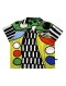 Woman Blouse - Yellow : Black box with multicolor circles