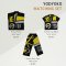 Woman Relax Pants - Black : Black and yellow abstract