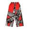 Woman Relax Pants - Red : Interlacing of Black Stripes