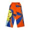 Woman Relax Pants - Orange : Woman Elegance with Blue Hair