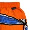 Woman Relax Pants - Orange : Woman Elegance with Blue Hair