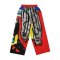 Woman Relax Pants - Muticolor : Abstract with a lucky cat