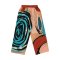 Woman Relax Pants - Brown : Abstract blue, and black to evoke a sense of movement.