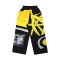 Woman Relax Pants - Black : Yellow and black Abstract art