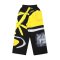 Woman Relax Pants - Black : Yellow and black Abstract art