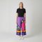 Woman Relax Pants - Purple : Color Rhythm on Purple