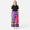 Woman Relax Pants - Purple : Color Rhythm on Purple