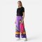 Woman Relax Pants - Purple : Color Rhythm on Purple