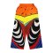 กางเกงลำลองขายาวผู้หญิง - สีส้ม : ลายจังหวะเส้นสายใต้ผืนฟ้าจำลอง