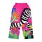 Woman Relax Pants - Pink : Zebra Waltz in Fuchsia Garden