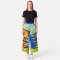 Woman Relax Pants - Blue : The Jolly Tiger under the Canopy
