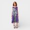Woman Sleeveless Dress - Purple : Gray cosmos flowers in full bloom