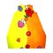 เดรสผู้หญิง-สีเหลือง : ลายเจ้าหูฟ้ากับสวนดอกไม้สดใส
