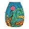 กางเกงกระโปรง - สีเขียว : ลายคอกคาทูระบำพฤกษา