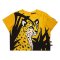 Woman Crop Top - Yellow : Yellow Cheetah in the Shade