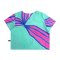 Woman Crop Top - Blue : Orchid Rhapsody