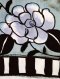 เสื้อครอปผู้หญิง - สีเทา : ลายดอกกุหลาบสีเทากับแอปสแตรค