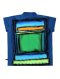 Woman Tunic Blouse  - Blue : Green Block Abstract