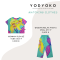 Woman Crop Top - Blue : Orchid Rhapsody