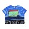Woman Crop Top - Blue : Horizon through the Artistic Window