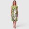 Green Sleeveless dress : Little rabbit in the bush
