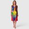 Brown Sleeveless dress : Cat play with fish in a dozen