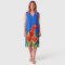 Bule Sleeveless dress : Orange Tulip Garden