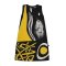 Woman Sleeveless Dress - Black : Yellow and black Abstract art