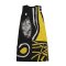 Woman Sleeveless Dress - Black : Yellow and black Abstract art