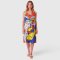 Woman Sleeveless Dress - Multicolor : Women with guitar