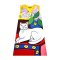 เดรสผู้หญิงแขนกุด - สีเหลือง : ลายแมวขาวนั่งอย่างสง่าผ่าเผยบนบัลลังก์