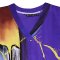 Woman Sleeveless Dress - Purple : Gold graphics on purple and blue blocks