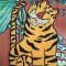 Woman Sleeveless Dress - Brown : Cheerful Tiger Art