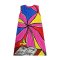 Woman Sleeveless Dress - Multicolor : Pink haired girl with guitar