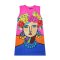 Woman Sleeveless Dress - Pink : Frida’s Floral Crown