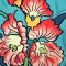 Woman Sleeveless Dress - Green : Swaying in the Gladiolus Garden