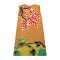 Woman Sleeveless Dress - Brown : Twin Cranes of Fortune