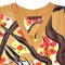 Woman Sleeveless Dress - Brown : Twin Cranes of Fortune