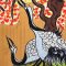 Woman Sleeveless Dress - Brown : Twin Cranes of Fortune