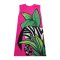 Woman Sleeveless Dress - Pink : Zebra Fantasia