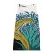 Woman Sleeveless Dress - White : Black Panther in the Secret Garden