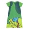 Woman Dress - Green : Himalayan blue poppy flower with butterfly