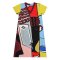 Woman Dress - Multicolor : Abstract Multicolor Face Art