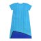 Woman Dress - Blue : Red and pink cosmos in a vase