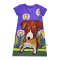 Women Dress - Purple : Dog in a Violet Dreamscape