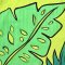 Women Dress - Green : Flamingo in the Verdant Dreamscape